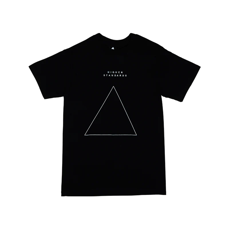 Higher Standards T-Shirt - Embroidered Triangle