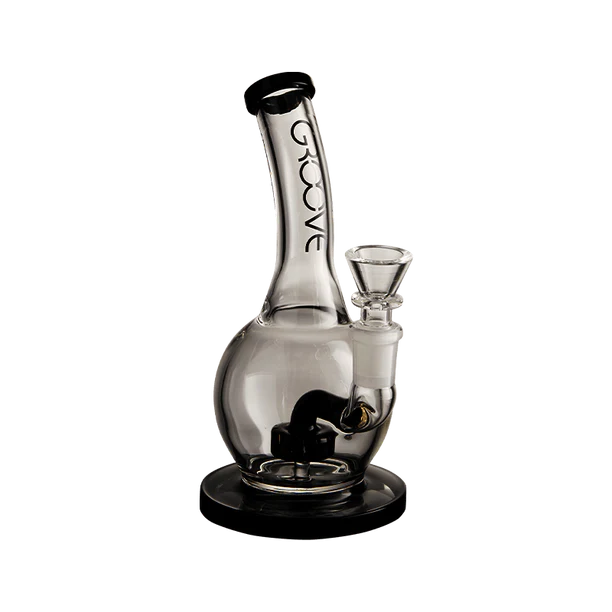 Groove Bubbler Rig With Base Water Pipe 7"