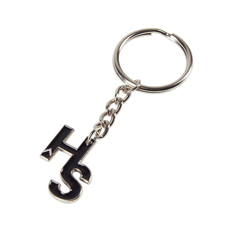 Higher Standards Keychain Double Enamel Black
