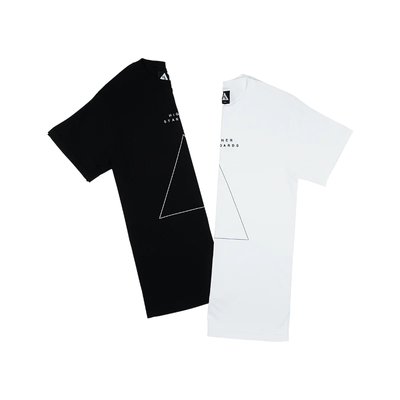 Higher Standards T-Shirt - Embroidered Triangle